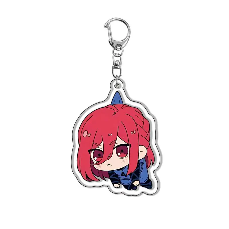 أنيمي الأزرق السجن سلسلة مفاتيح مصنوعة من الأكريليك على الوجهين شخصية Isagi Yoichi Chigiri Bachira قلادة المفاتيح المشجعين لطيف هدية بالجملة #6