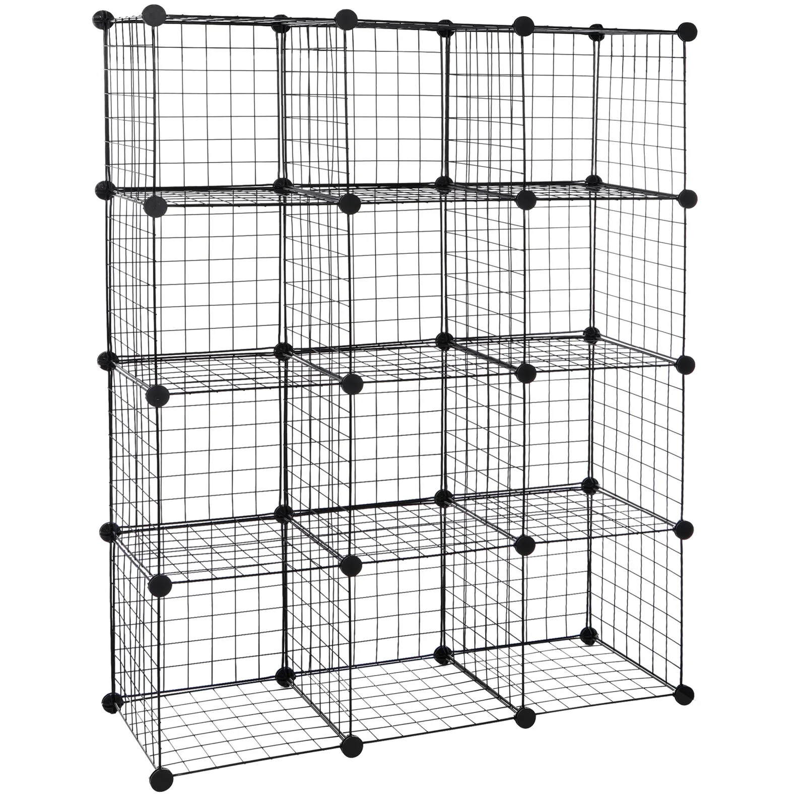 

Wire Cube Storage 12-Cube Storage Organizer Bins Wire Shelving Modular Bookshelf United States