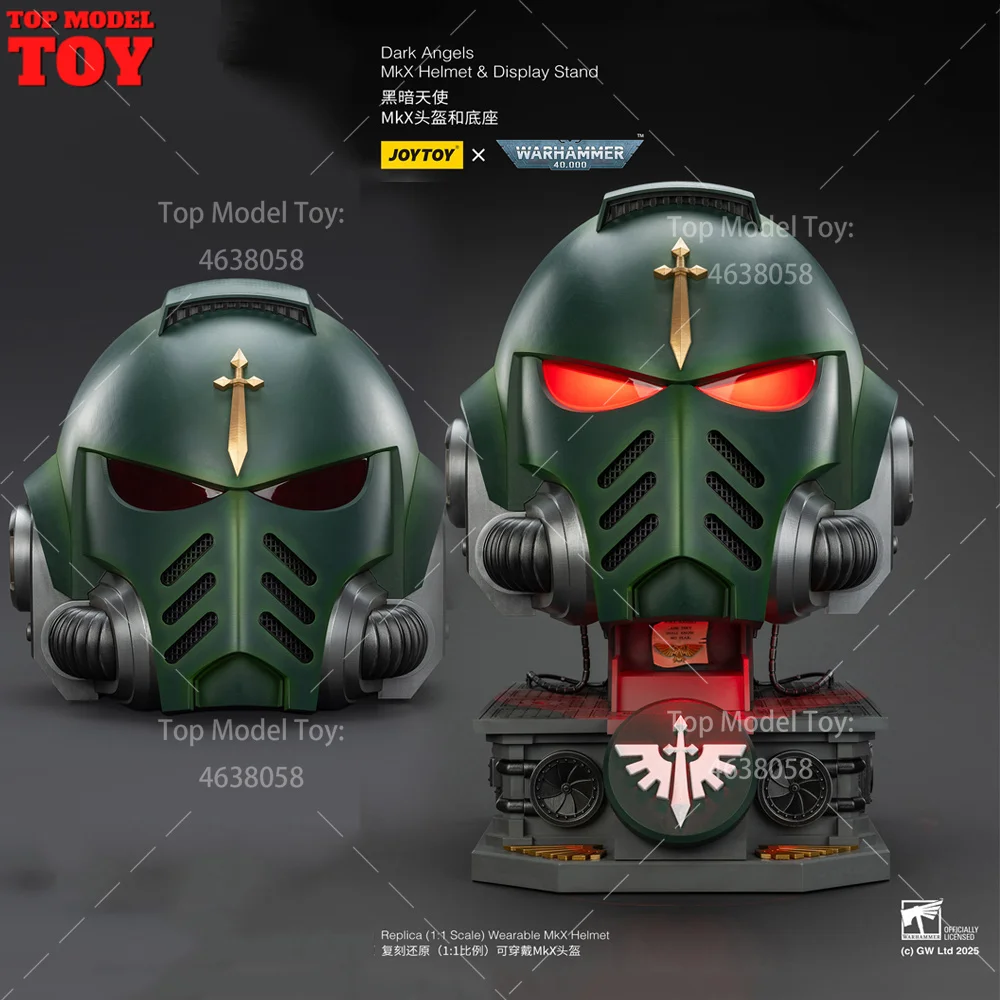 JOYTOY Warhammer 40K 1/1 Skala Dark Angels MkX Helm Display Stand Action Figur Zubehör Modell Desktop Decorat Spielzeug