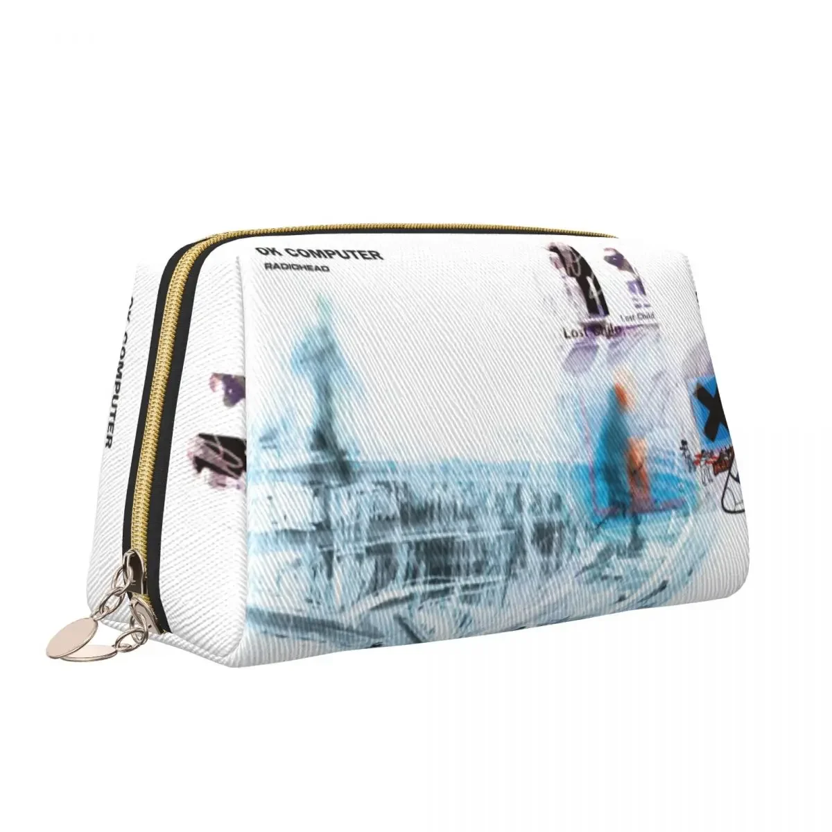 Custom Radioheads Music Toiletry Bag for Women Rock Band Radio Makeup Cosmetic Organizer Ladies Beauty Storage Dopp Kit Case