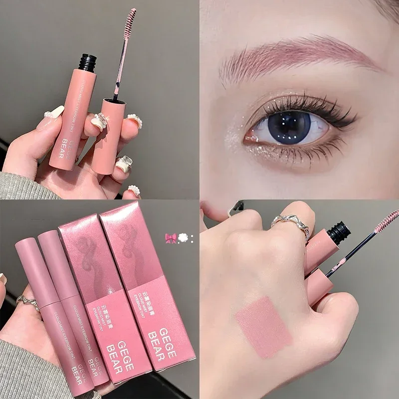﻿   Rehausseur de teinture de sourcils rose brumeux, teinte imperméable et résistante à la sueur pour un Look naturel, maquillage Mascara longue durée anti-taches