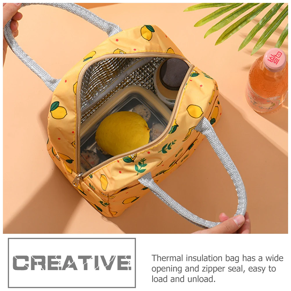 

Lunch Insulation Reusable Thermal Food Aluminum Foil Heat resistant Wear resistant Zipper Closure Lightweight Portable for Daily