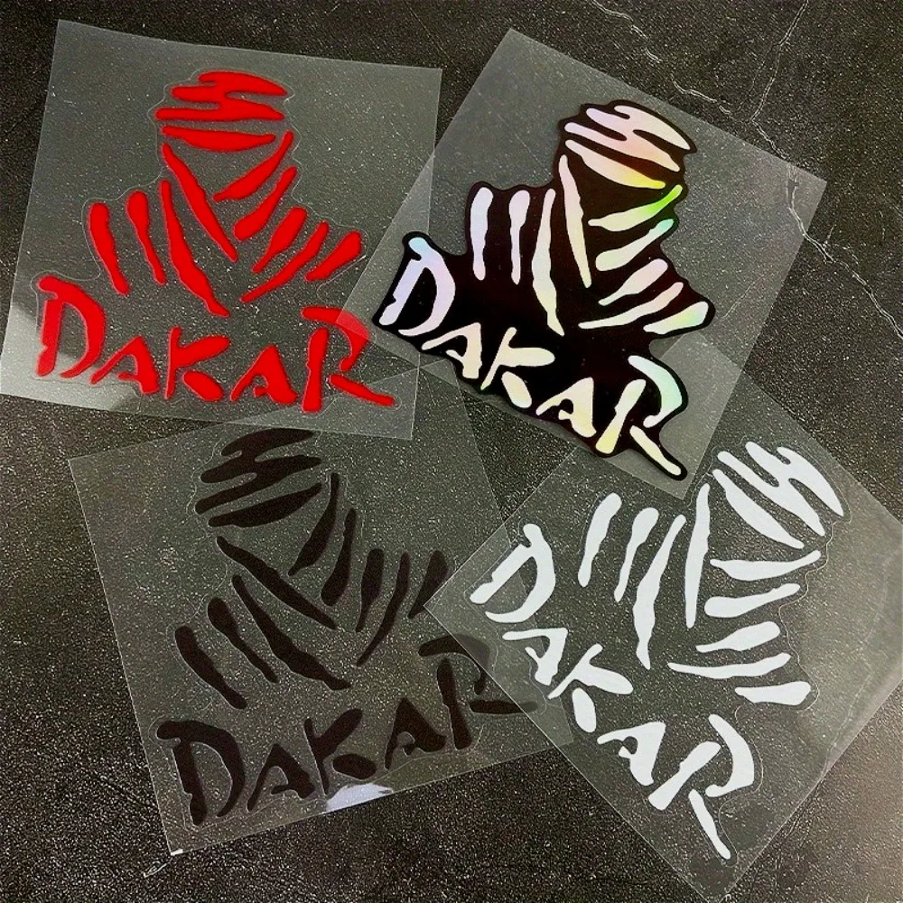 1PC DAKAR Motorcycle Sticker Waterproof for DIY Fuel Tank Side Body Fender Vinyl Decal Car Window Sunscreen Durable Decoration
