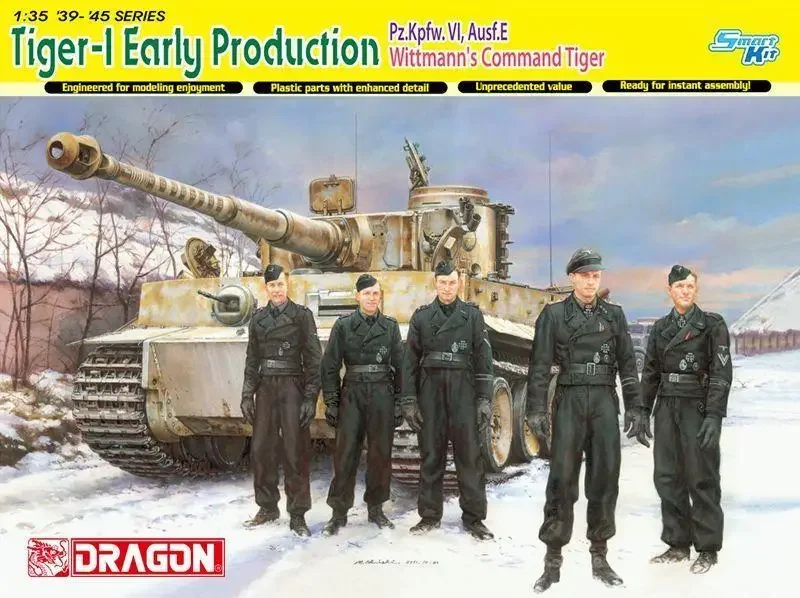 

Комплект модели Dragon 6730 1/35 Tiger-1 для раннего производства Pz.Kpfw.VI,Ausf.E Wittmann's Command