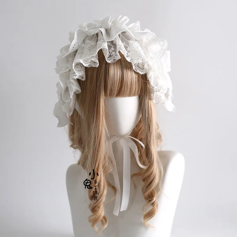 

Sweet Lolita Headband Doll Style Cute Japanese Lolita Hair Bow Lolita Headwear Kawaii Hair Accessories Ribbon Headdress