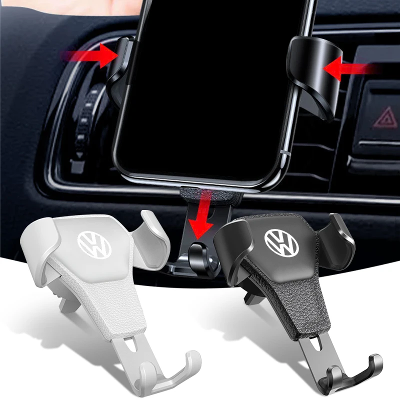 1Pcs Car Specific Car Mount GPS Phone Vent Clip Installation For Volkswagen Golf 4 5 6 7 Motion Polo Touran TSI TDI R32 MK4 GTI