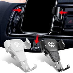 1Pcs Car Specific Car Mount GPS Phone Vent Clip Installation For Volkswagen Golf 4 5 6 7 Motion Polo Touran TSI TDI R32 MK4 GTI