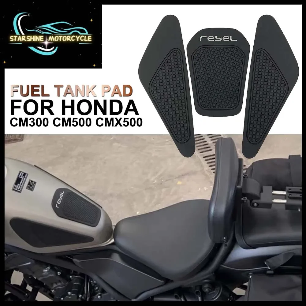 Motorcycle Fuel Tank Sticker Rubber Pad For Honda Rebel CM 500 CM 300 CMX 500 REBEL CM500 CM300 CMX500 Accessories Decals