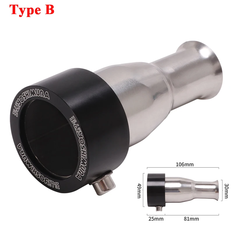 Съемный глушитель для выхлопных газов, 49 мм, 51 мм, для мотоциклов от Yoshimura R11, R55, R77, модифицированная система выхлопных газов, глушитель