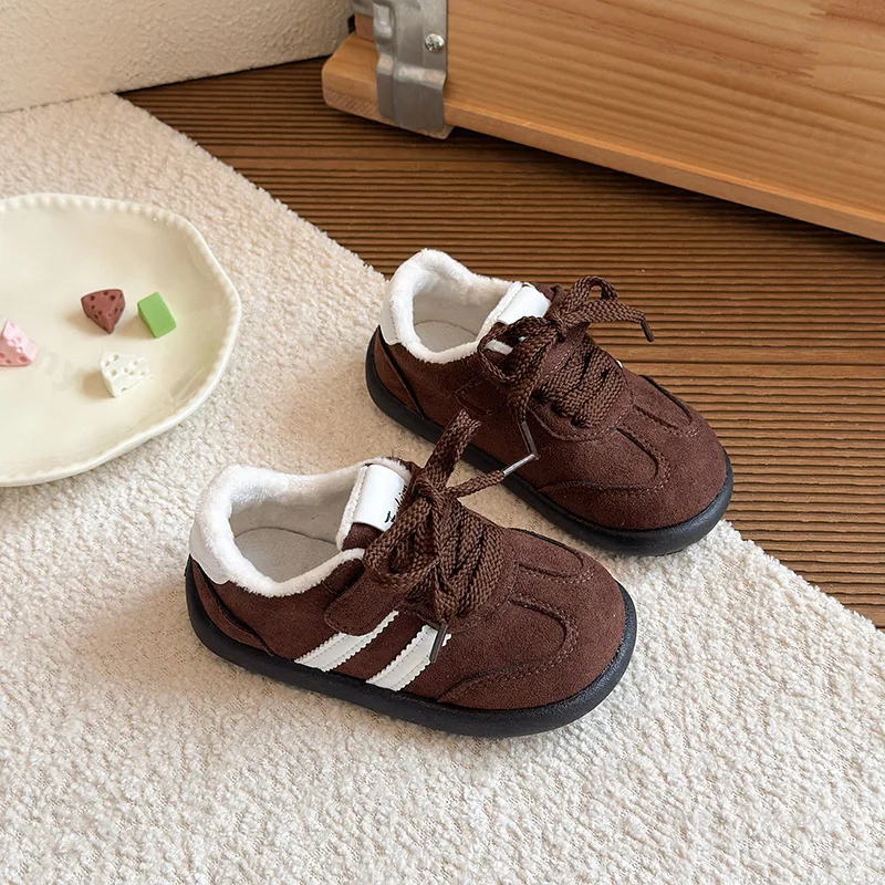 الأطفال أحذية قطنية غير رسمية خريف شتاء 2025 جديد بنين بنات أحذية رياضية الرجعية الاطفال عدم الانزلاق الدافئة أفخم موضة أحذية رياضية #3