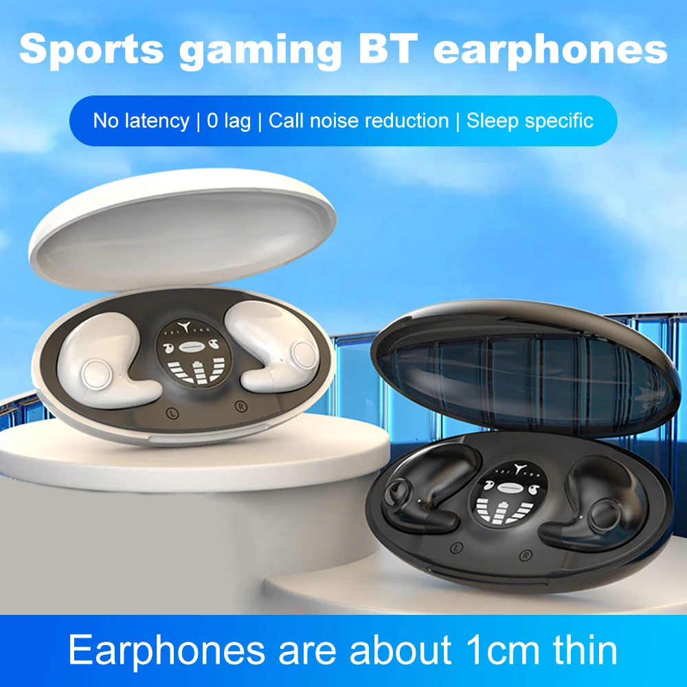 

Bluetooth Wireless Mini Noise Cancelling Headset IPX5 Waterproof Earphone Earbuds With Mic Hands-free Call for Sports Running