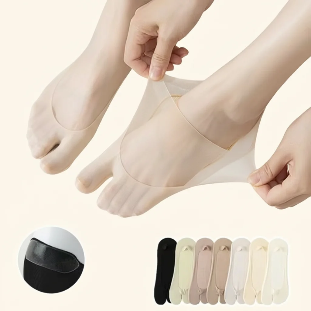 Toe Sock Split - Summer Ice Silk Anti-slip Split Toe