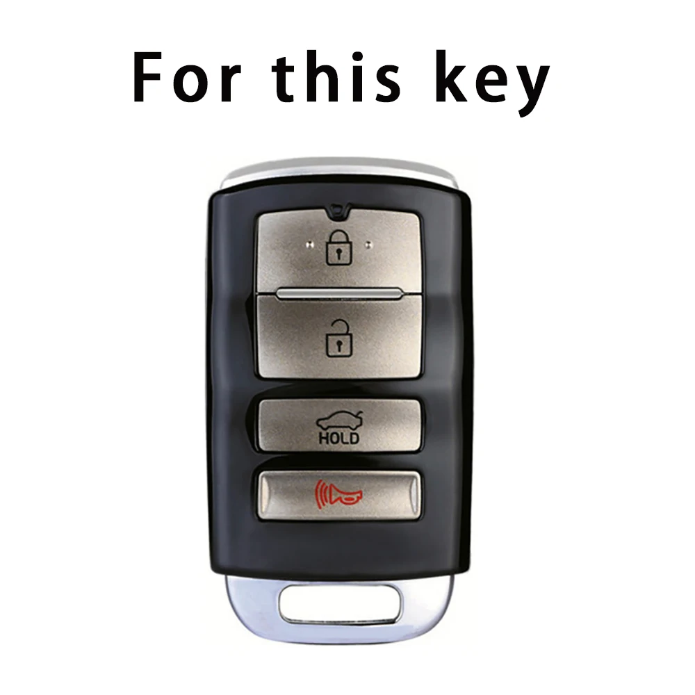 4 Button TPU Car Key Case Cover Shell Fob for KIA Cadenza K9 K7 K-04 Sorento K900 and New K7 Key 2013 Year To 2016 Keychain