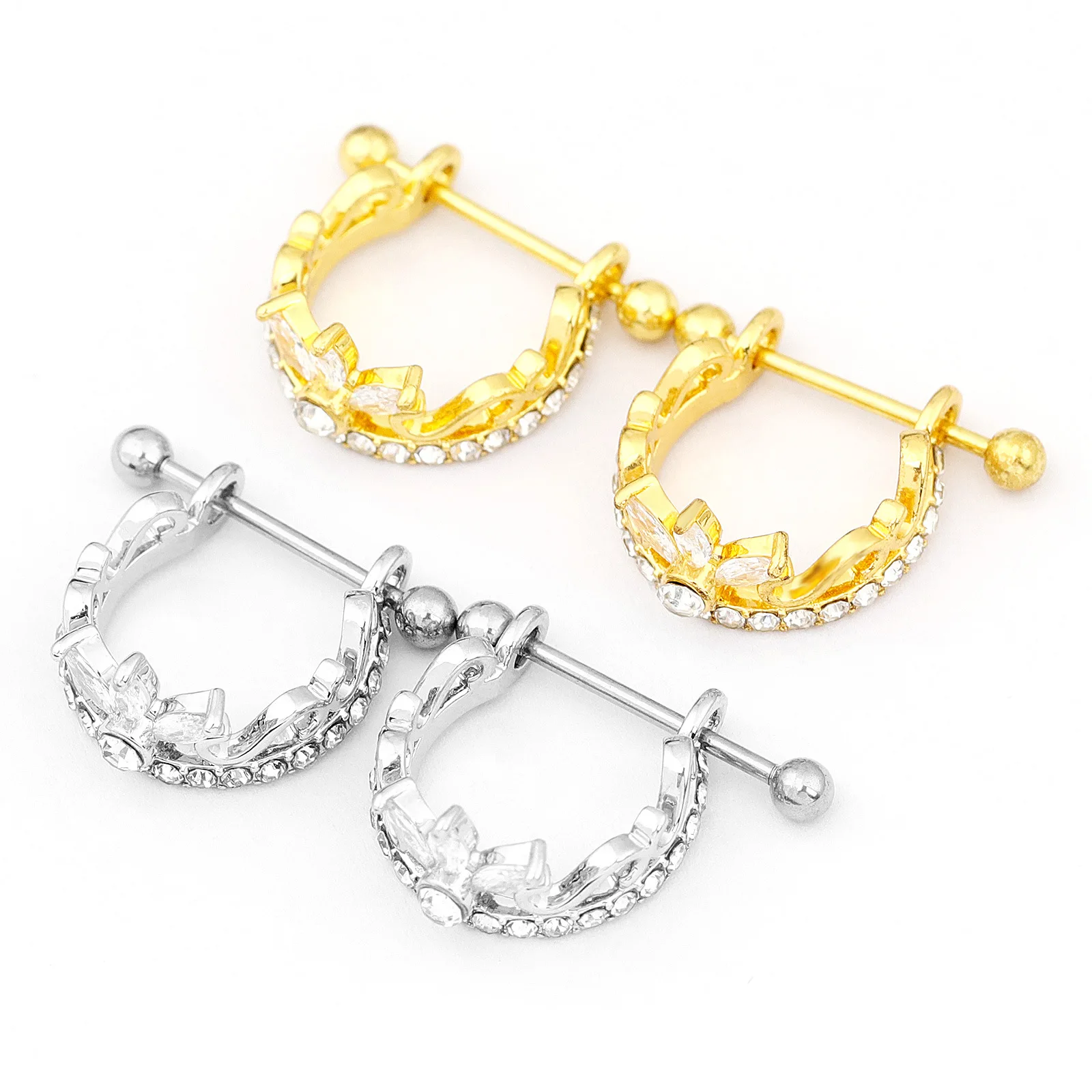 Stainless Steel Earrings Stylish Body Piercing Jewelry