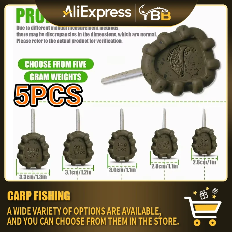 5PCS Crack Texture Inline Tube Insert Lead Sinkers Carp Fishing Anti Snag Bottom Rig Weights