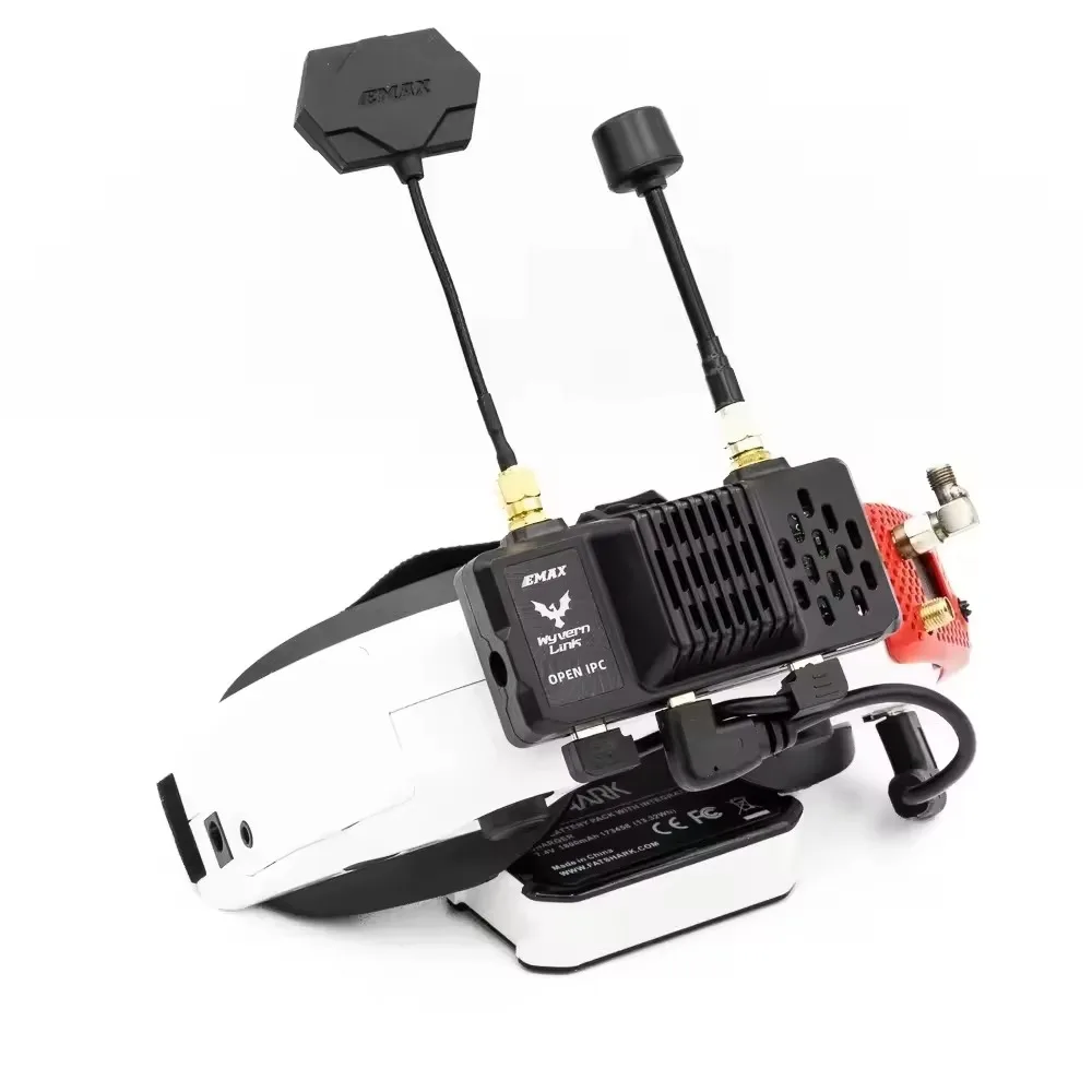 SmCpEMAX OpenIPC Wyvern Link Alpha 800mW VTX FPV Goggle VRX Low Latency HD Video Transmission Aluminum Shell RC Drone Parts
