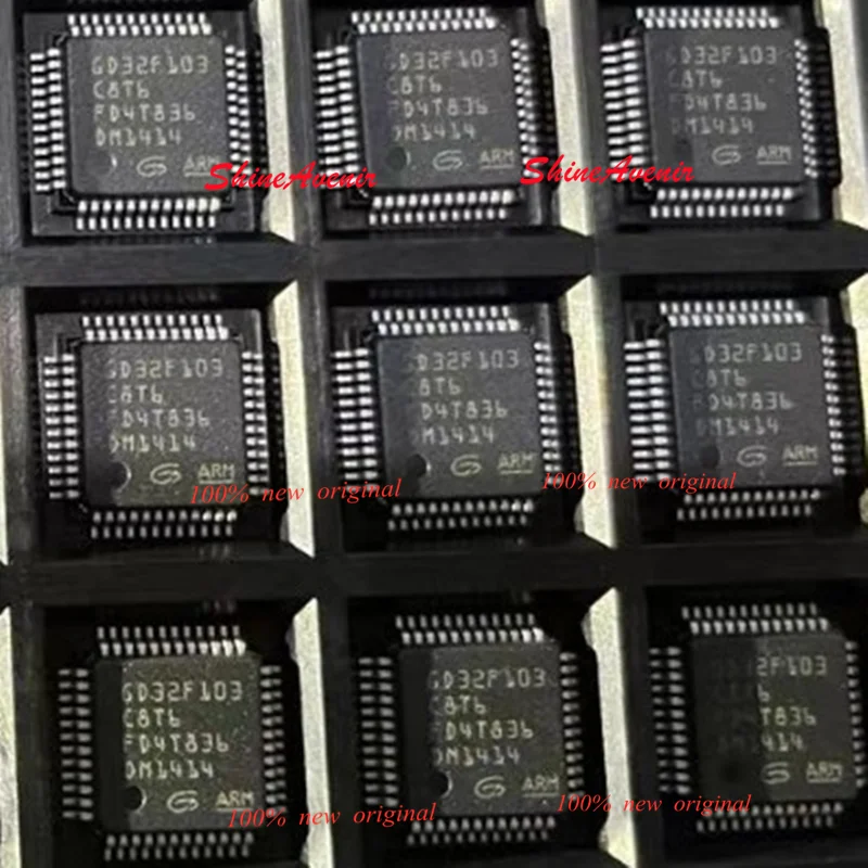 15pcs  GD32F103C8T6  GD32F330CBT6  GD32F350C6T6 LQFP48 GD32F105VCT6  GD32F303VET6  GD32F303VCT6 LQFP100  100% new original