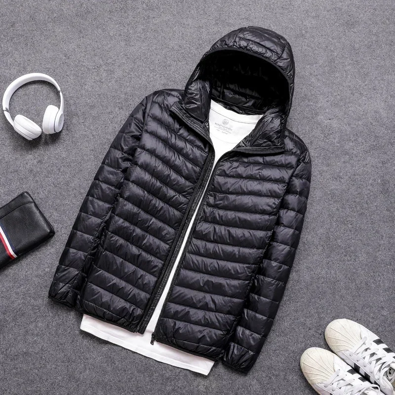 Men's Ultra Light Down Jacket 2027 New Arrivals Spring Winter Feather Ultralight Packable Casual Classic Puffer Coats Men Jacket