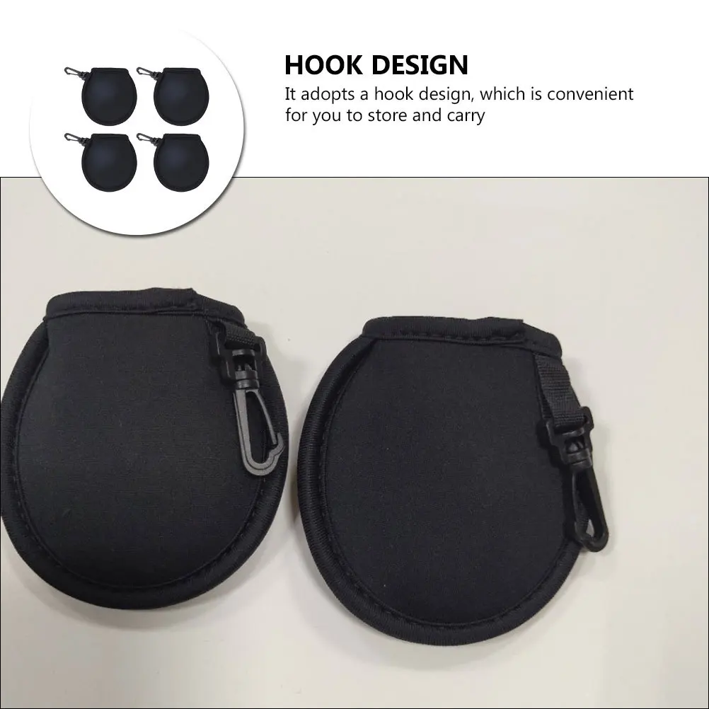 4 قطعة كرات الغولف مسح حقيبة النيوبرين مقاوم للماء الأنظف المحمولة حامل الغولف العملي تنظيف الحقيبة للمسابقات اليومية