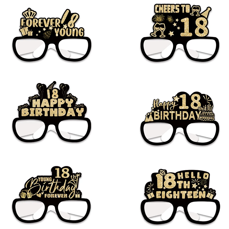 30th 40th 50th 60th Birthday Party Photo Glasses Photo Booth Prop Novelty Party Eyeglasses for 30 Years Birthday Party Supplies