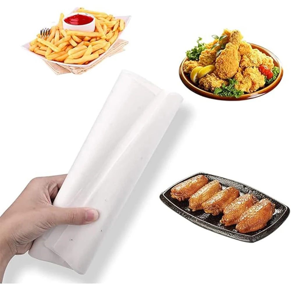 100Pcs Air Fryer Parchment Paper Liners for Ninja Foodi 5 in 1 AG301 Non-stick Disposable Paper Liner Oven Baking Accessories