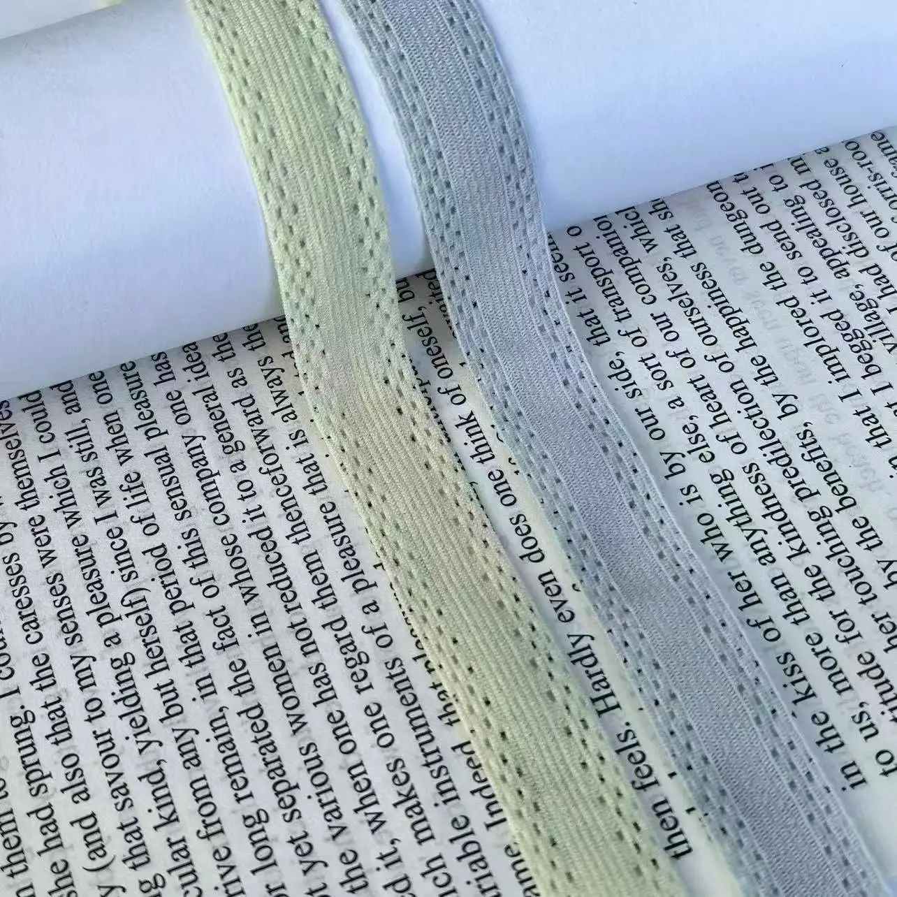 1.4Cm webbing mesh hollow elastic band elastic thin skirt pants clothing decorative lace side DIY accessories
