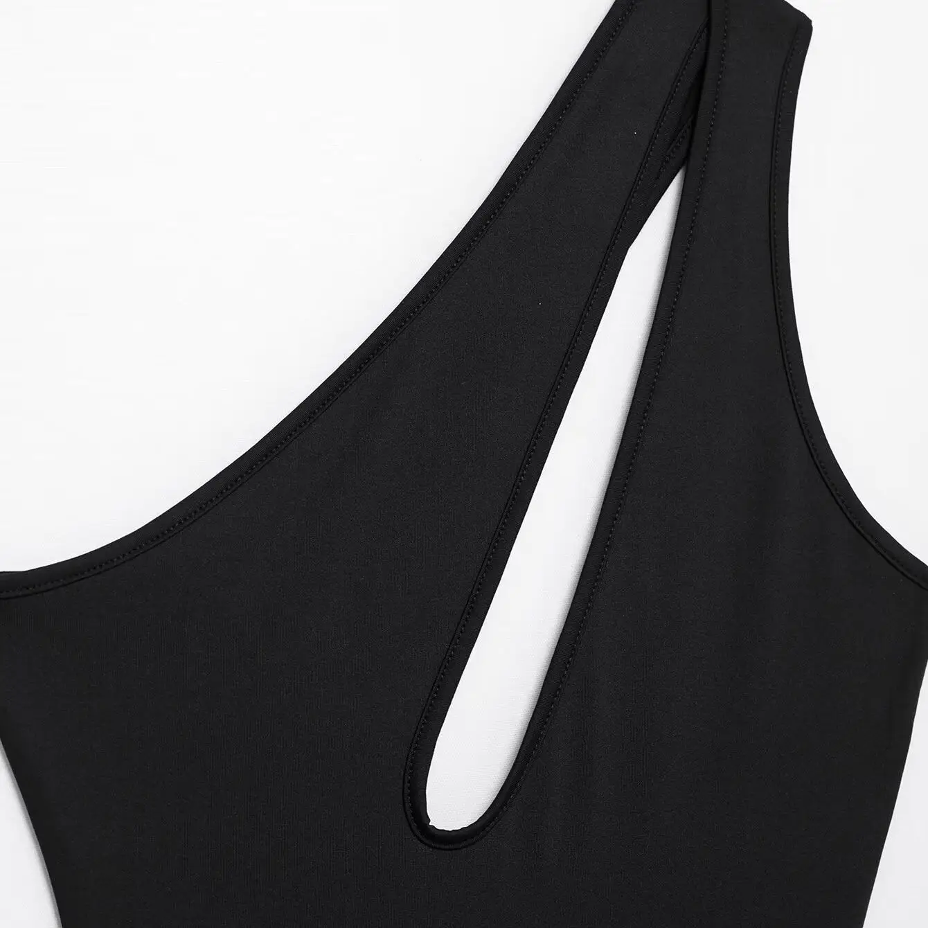 

ZBZR Spring New Women's Faion Slim Sexy Holiday Diving One-Piece Swimsuit Straight Cut mid Waist ort Pants Polyester Fiber