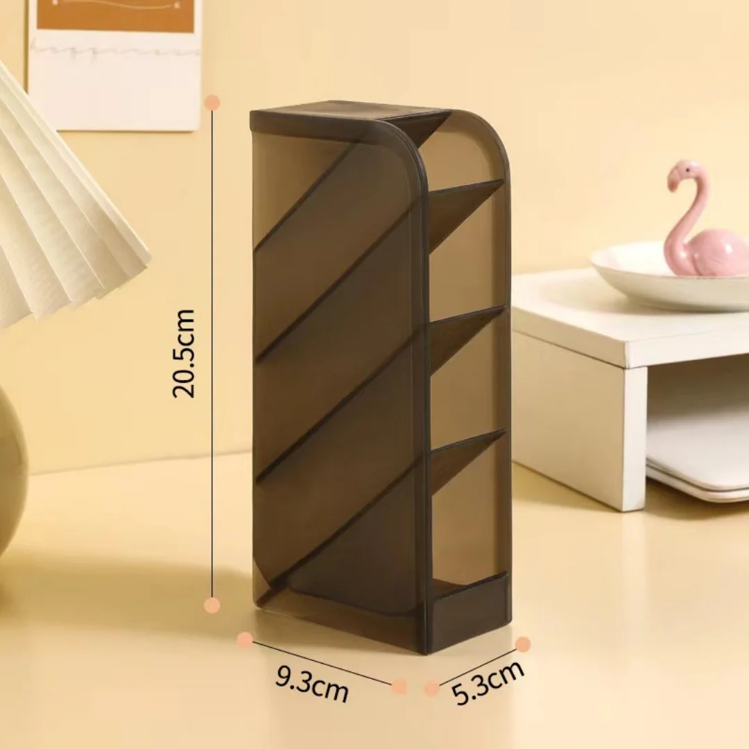 Multi-functional Stationery Storage Box Desk Multi-Layer Pen Holder Inclined Cosmetic Brush Storage Holder For Office Supplies