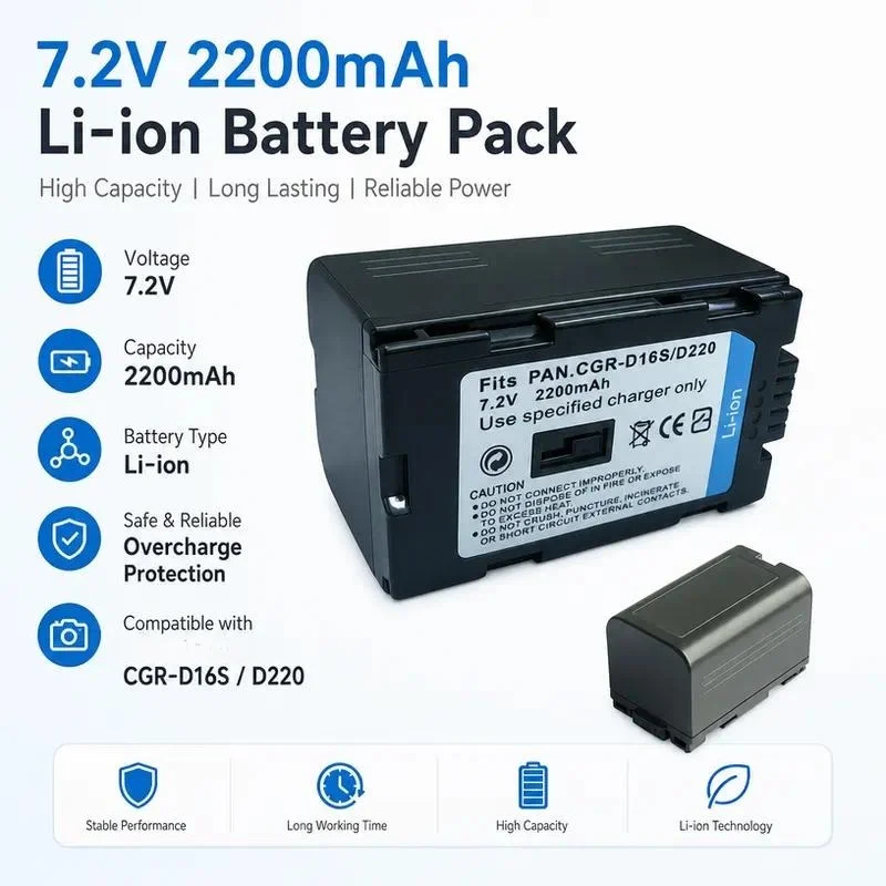 Replacement Battery for Panasonic NV-MX2000 NV-MX5 NV-DS68 NV-DS7 NV-EX1 NV-GS5 Camcorder