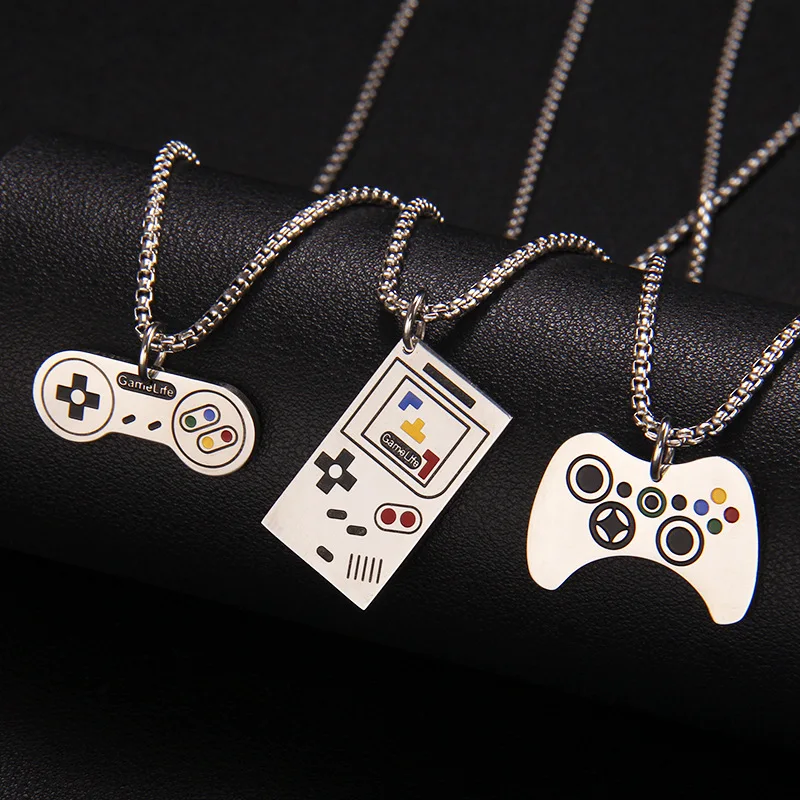 Korean gamepad necklace male personality hip hop hipster male pendant Bundy punk pendant simple student jewelry