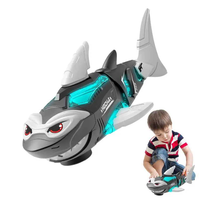 Shark Toys For Boys Electric High Simulation Toy Shark Shark Figurine Interactive Toys Shark Toys With Lights & Sound Water Toys