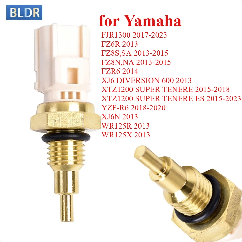 12mm Water Temperature Sensor for YAMAHA FJR1300 2017-2023 FZ6R FZ8S XJ6 DIVERSION 600 XTZ1200 SUPER TENERE YZF-R6 XJ6N WR125R