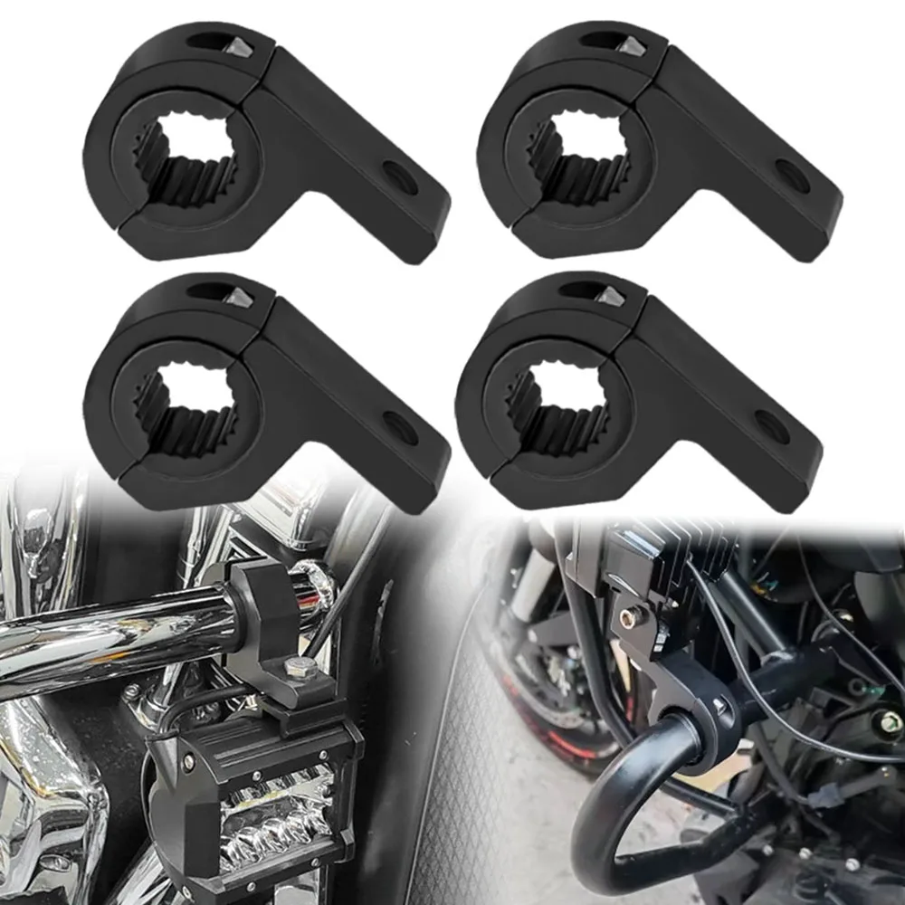 Motorrad LED Scheinwerfer klemmen Halterungen Rohr klemmen halterung Kit für Motorrads trahler oder Nebels chein werfer Motorrad zubehör