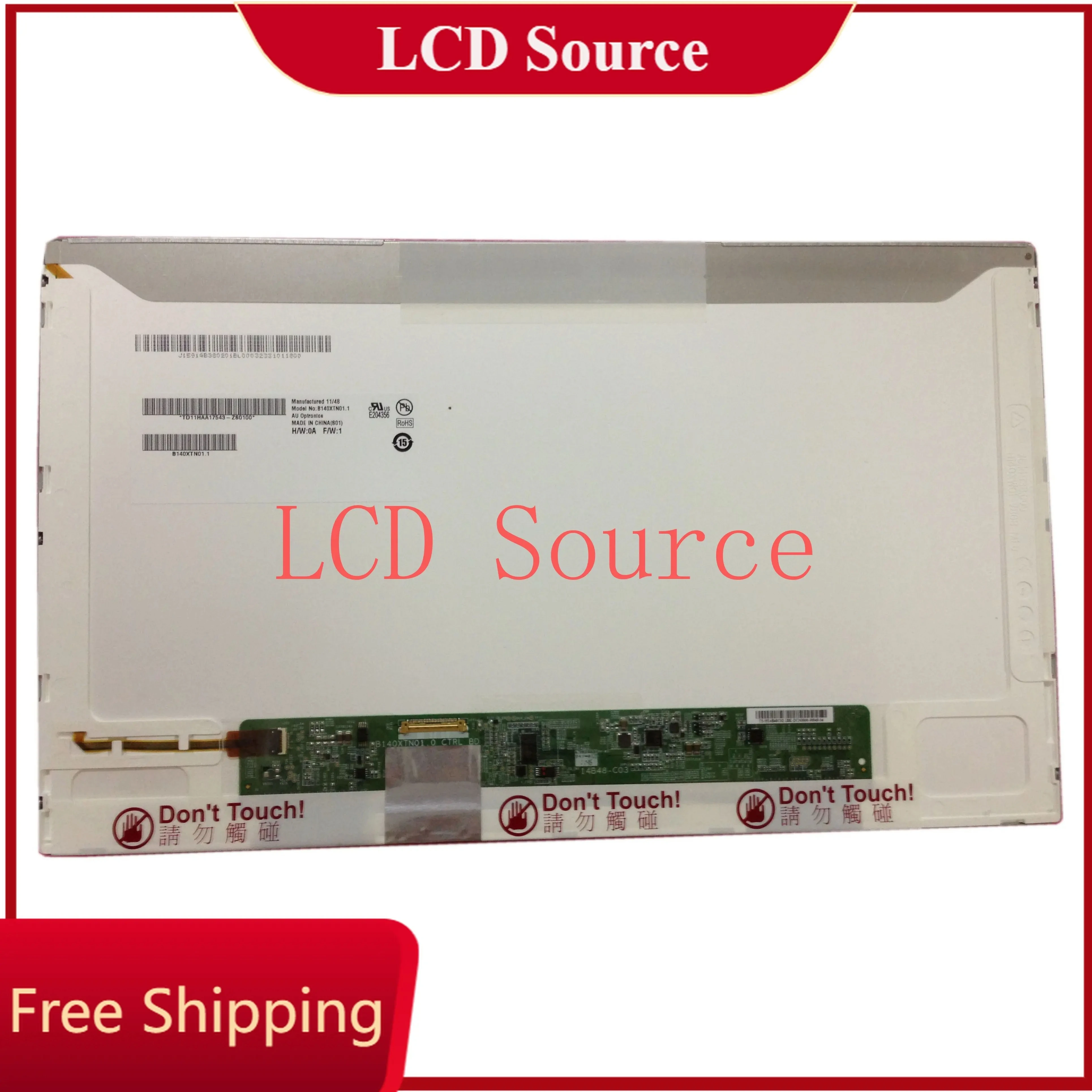 B140XTN01.1 fit B140XTN01.0 LP140WH4-TPB1 LP140WH4-TPA1 14,0 pulgadas 30PIN 1366*768 pantalla LED portátil Nuevo LCD