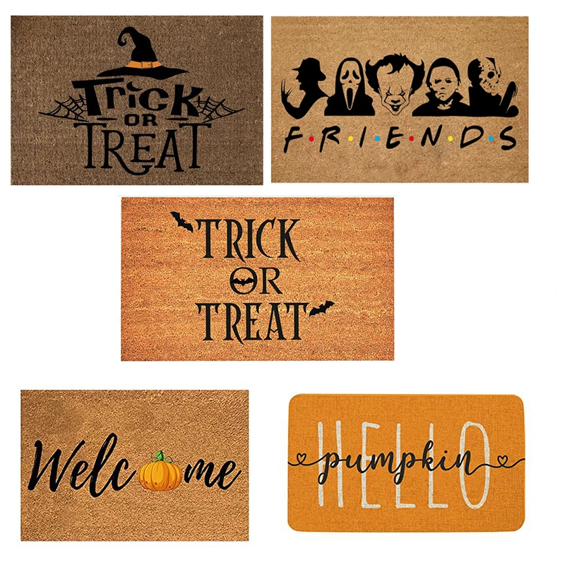 Dark Cat Welcome Full Print Doormat Fun Doormat Home Decor Kitchen Bathroom Decor Give People Fun Gifts Rug Carpet