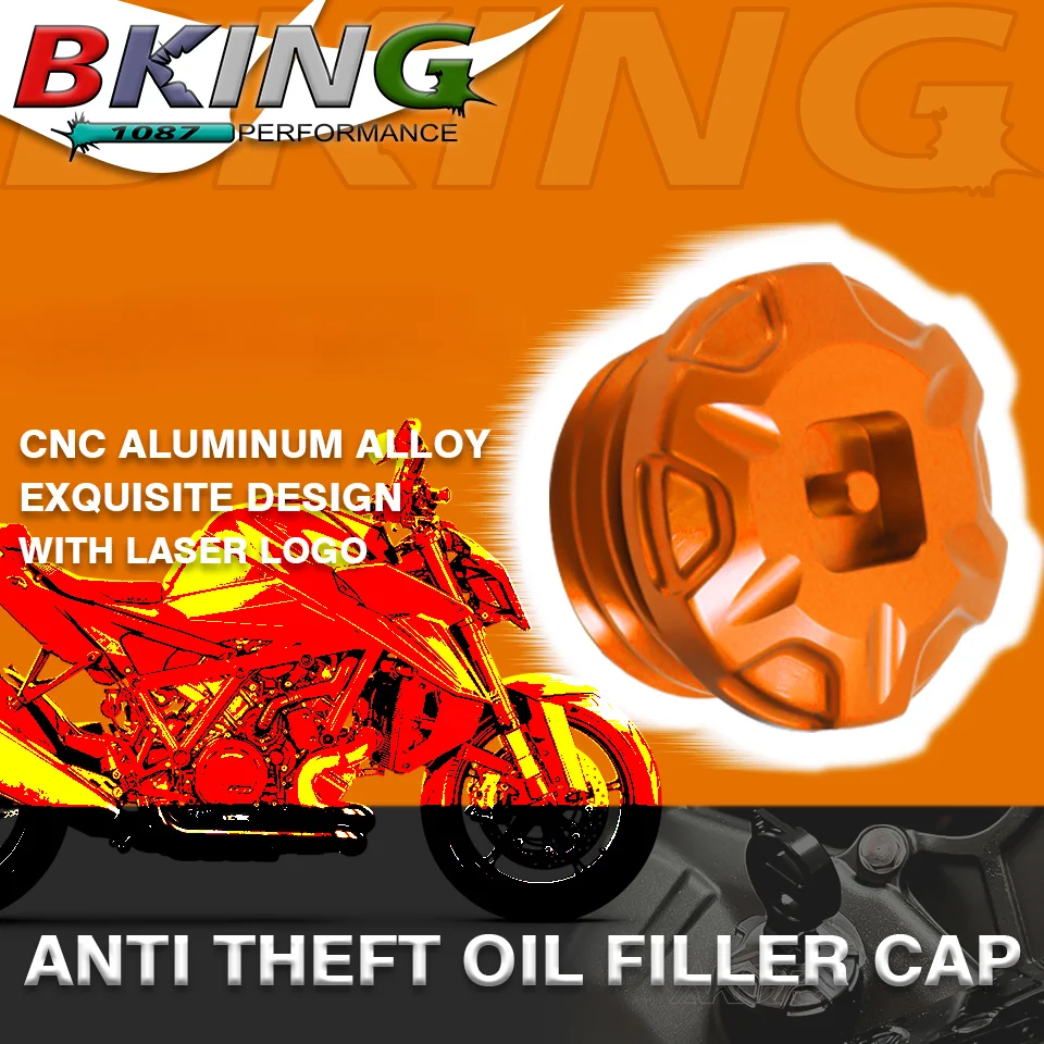 

Newest Tamper Resistant Anti theft Engine Oil Filler Cap Plug Cover For KTM 1390 Super Duke R /EVO Duke1390 SuperDuke R 1390Duke