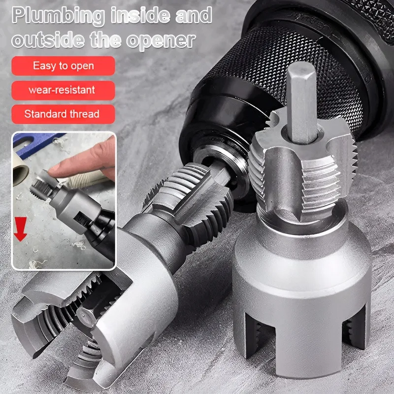 Inner Outer Thread Tapping Drill Bit Tool Wire Cable Hole Opener Precision Drilling Tool For Electrical Cable Processing
