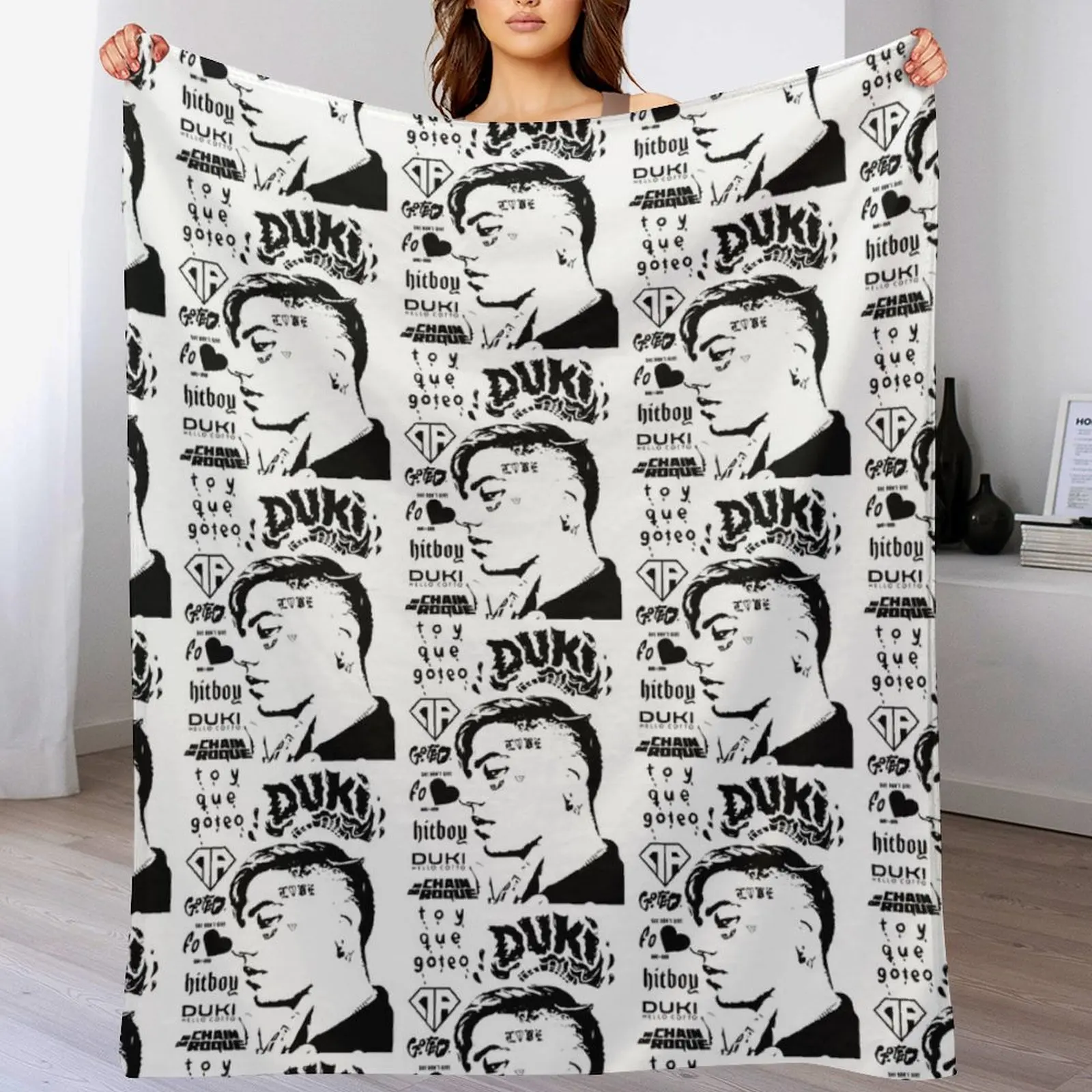 duki, trap, rap, rockstar, music, lit killah, khea, argentina, nicki nicole Throw Blanket