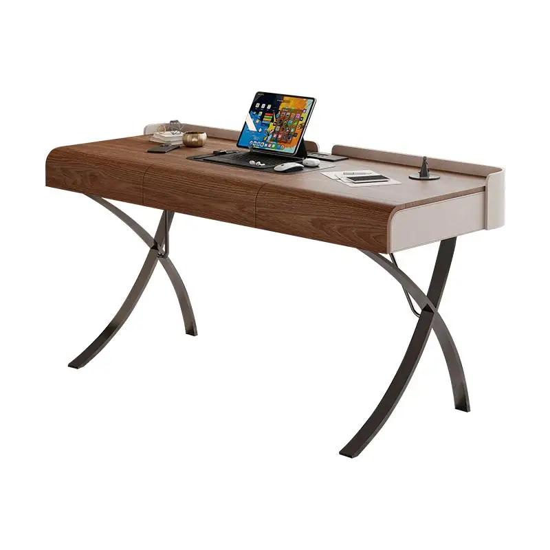 

Italian style, desk, household, study, desk, solid wood, walnut