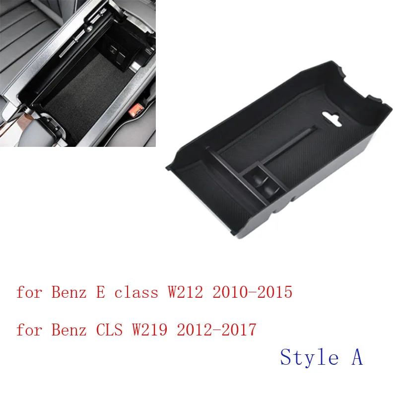 For Mercedes Benz E Class W212 2012-2015 CLS W219 2012-2017 Console Central Armrest Storage Box