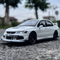 1:32 Mitsubishi Lancer Evolution EVO IX 9 Alloy Sports Car Model Diecast Metal Race Vehicles Car Model Sound Light Kids Toy Gift