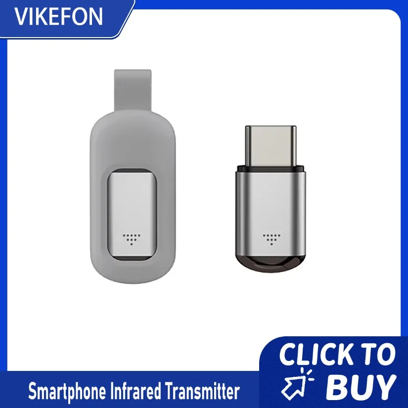 Type-C Smartphone Infrared Transmitter Adapter Smart App Control for TV and Other Devices with Infrared Remote Functionality