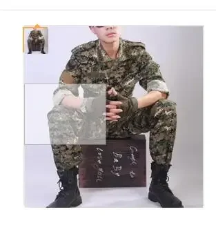 Camouflage Suit Digital Desert Combat Tactical Men Korean Spring Outdoor Include Pants