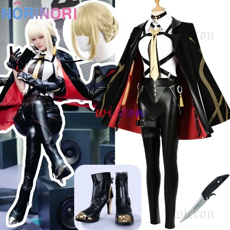 

ZZZ Game Zenless Zone Zero Agent Evelyn Косплей Костюм Ролевой Парик Обувь Одежда Боевая Униформа Костюм Для Хэллоуина