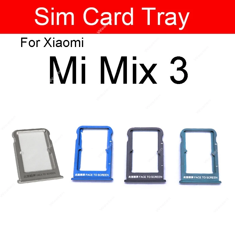 SIM Card Tray Socket Slot Holder Adapter For Xiaomi Mi Max 2 3 Mix 2 2S 3 SIM & SIM / TF Card Tray Adapter Replacement Parts