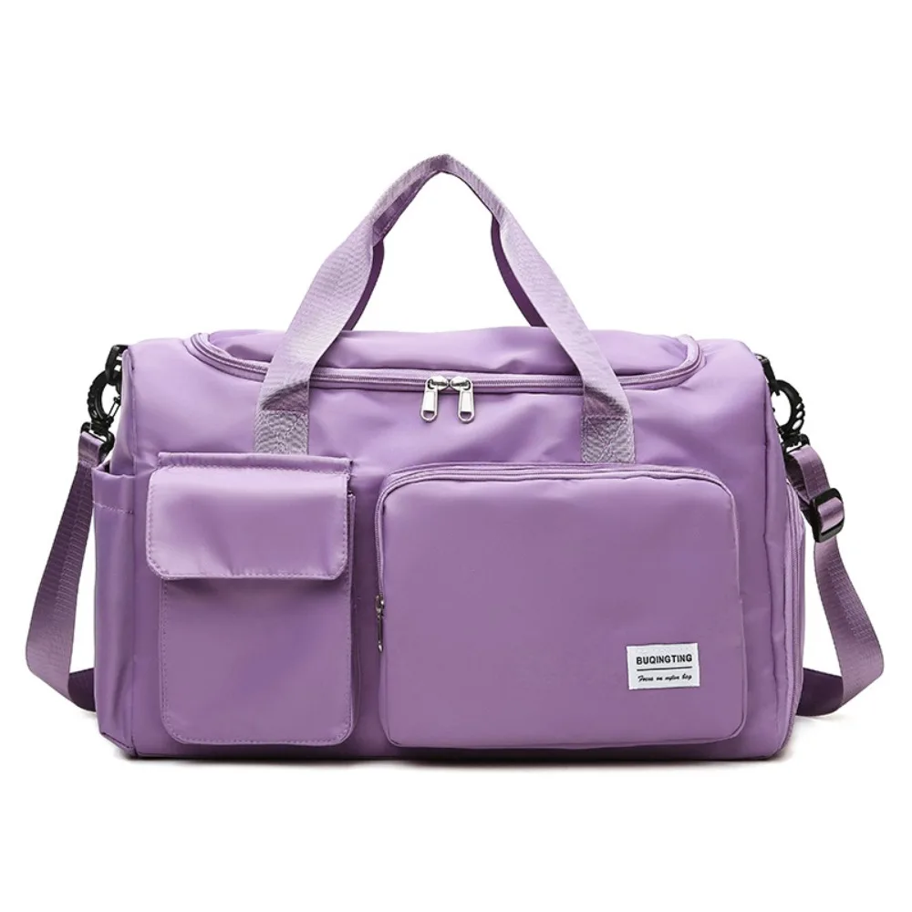 

Oxford Travel Luggage Bag Sturdy Short Distance Nylon Duffle Bag Multi-functional with Shoe Compartment Large Capacity Handbag