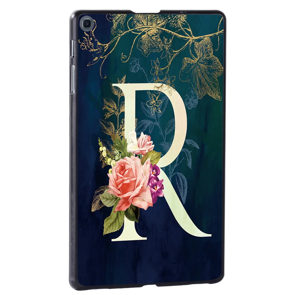 Case for Samsung Tab A7 10.4 T500 Case Back Cover for Samsung Galaxy Tab S6 Lite P610 T510 S5e Hard Shell Initials Name Printed