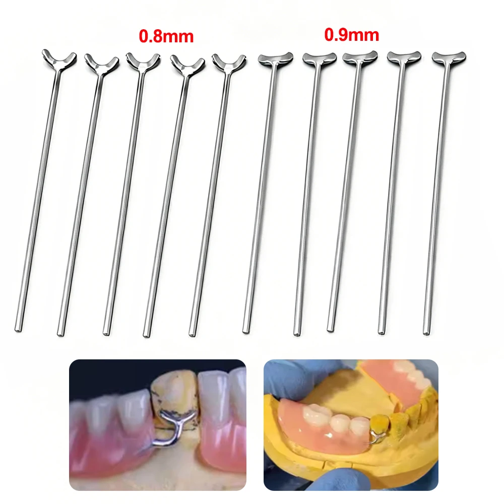 

5Pcs Dental Ball Retainer J Clasp Oblique Clasps Bars Y-Type Teeth Position Hold Fit Scheu Dentist Materials 0.8/0.9mm