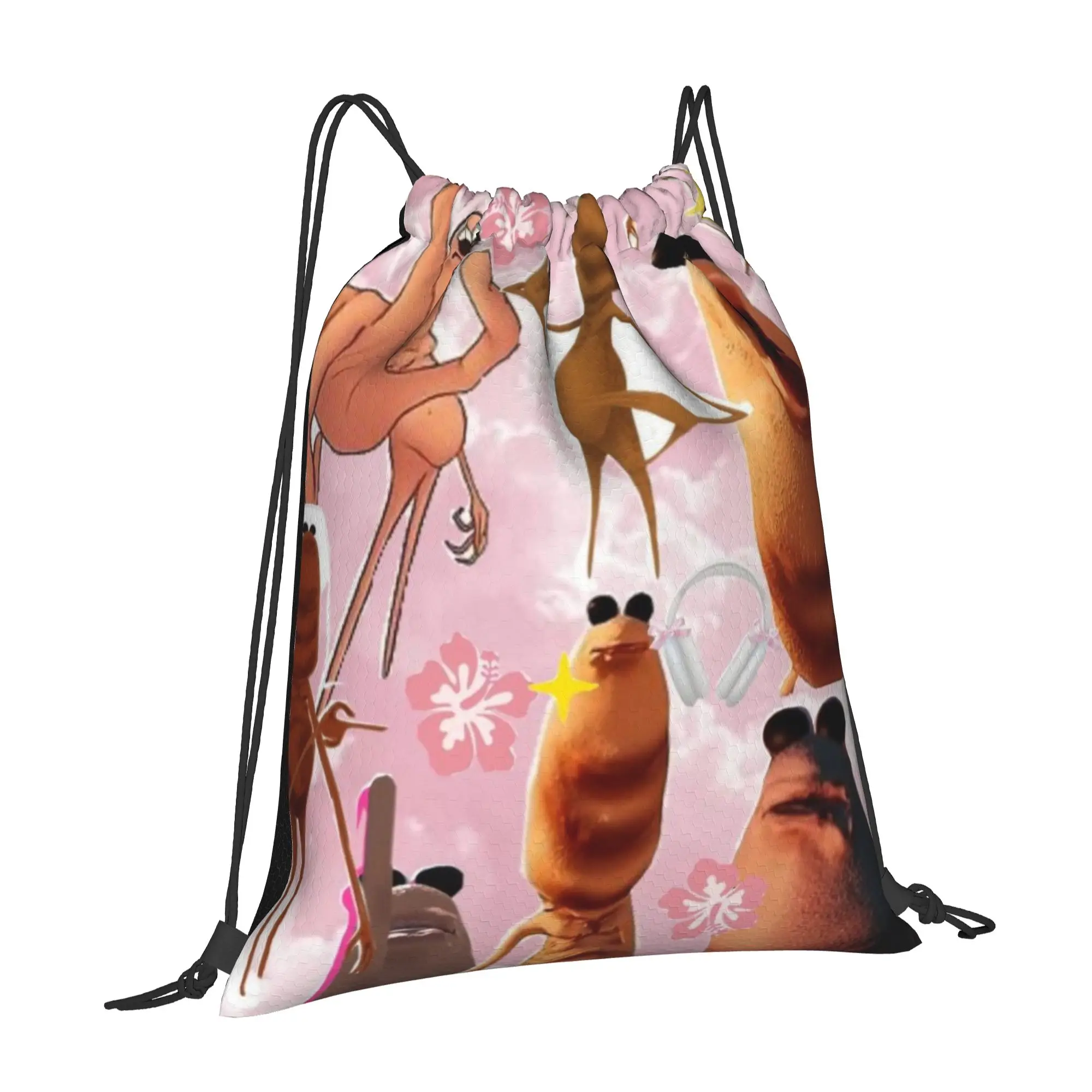 Marcus The Worm 9 Marcus The Worm Drawstring Bags Sports Unisex Storage Organize Bundle Pocket Rope Bag