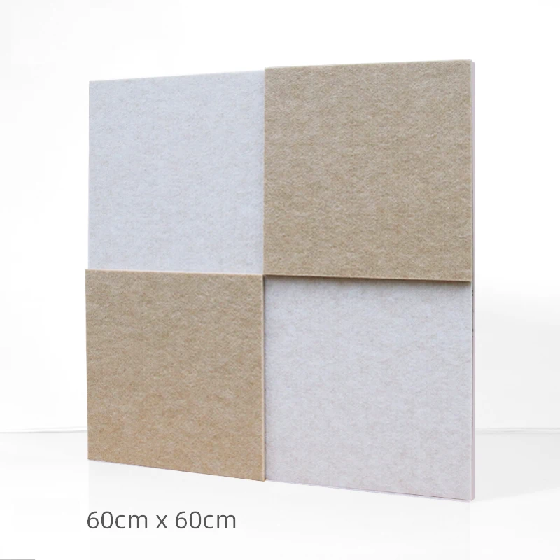 

6 pcs/Pack 3D Nordic Style Double Layer Splicing Polyester Fiber Acoustic Panel Sound-Absorb Wall Sticker for Studio/Home/Office